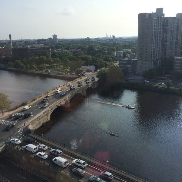 View of the Charles River from our hotel room